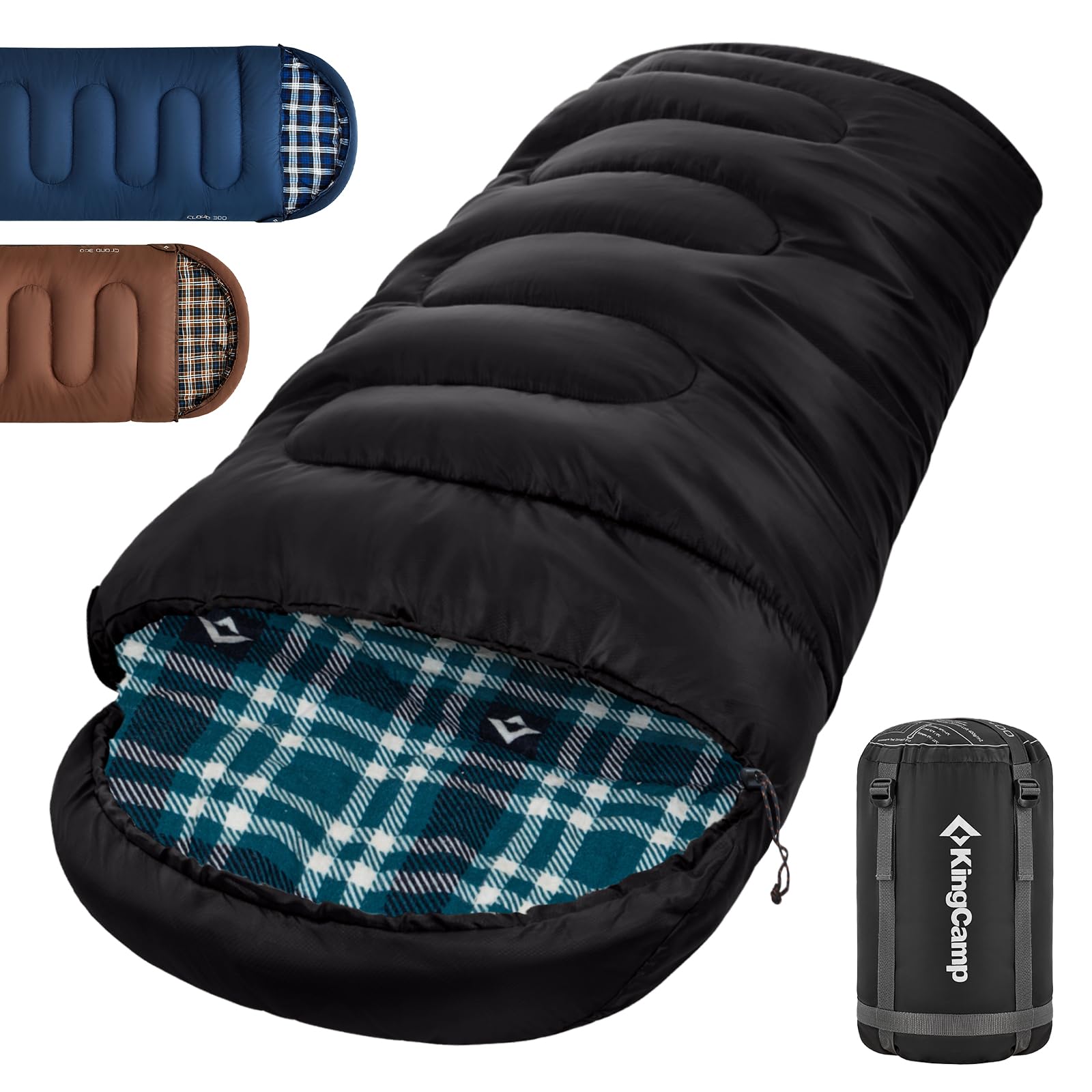 KingCamp Everyday 4-Season Sleeping Bag – Black