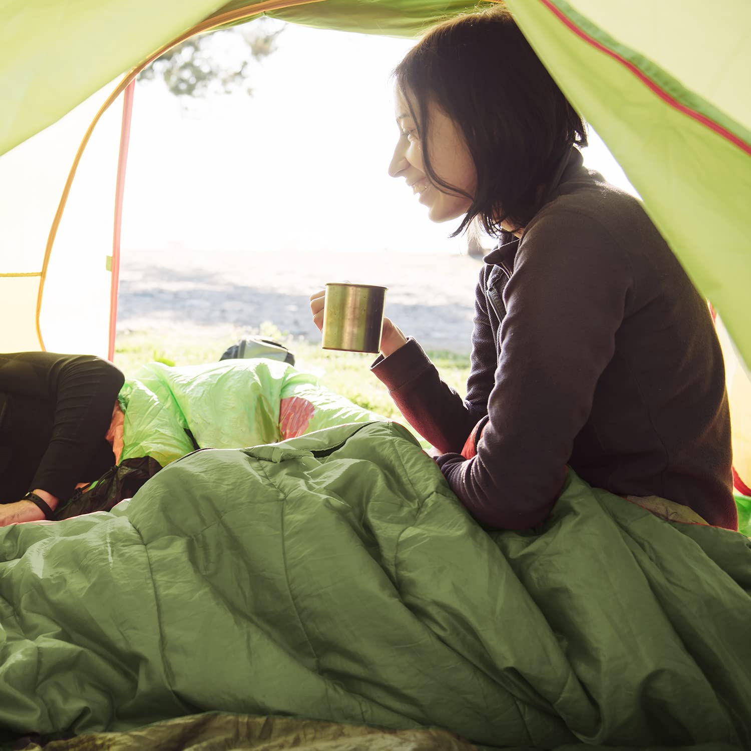 Azark Mummy Sleeping Bag – Green