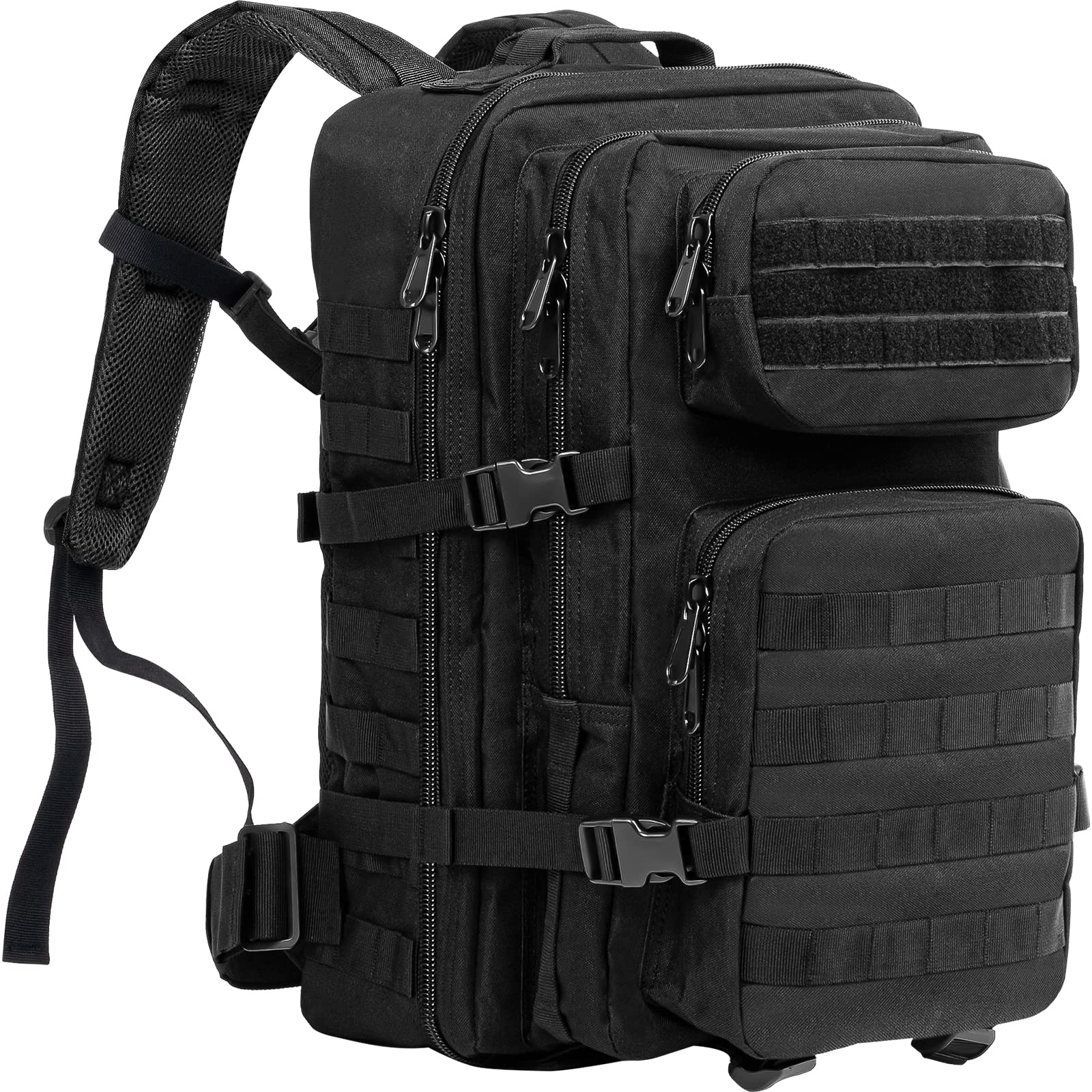 ProCase 40L Tactical Military Backpack – 3-Day Assault Pack for Hiking, Camping, Trekking & Hunting – Black