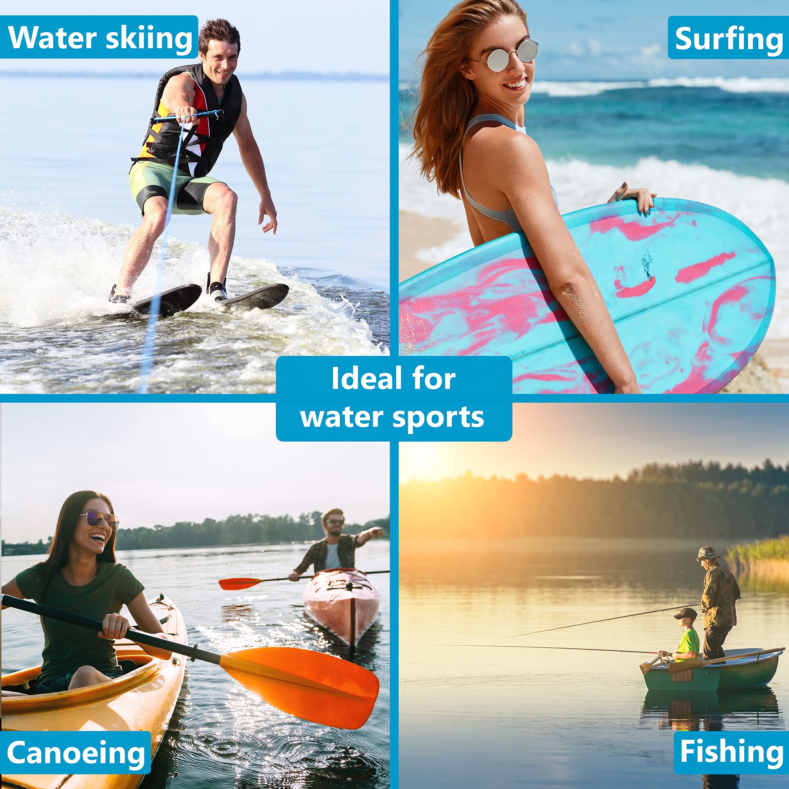 pamindo floating glasses strap for water sports & leisure - swimming sports spectacle strap/glasses holder for men, women & kids - floatable & grips securely